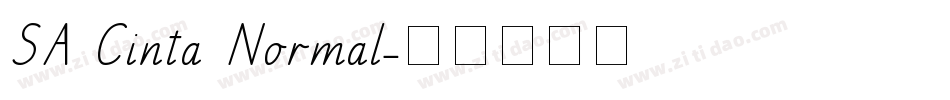 SA Cinta Normal字体转换
